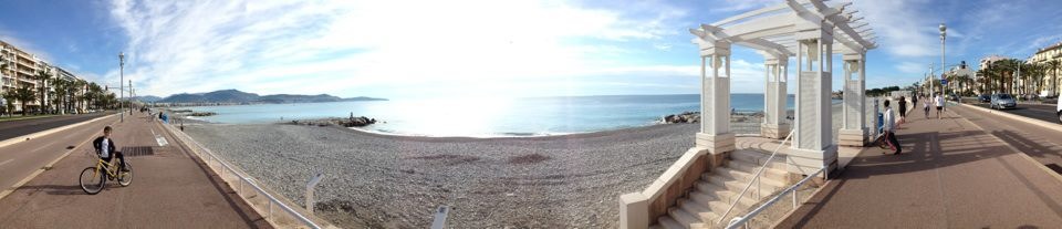 Nice Plage Promenade des Anglais panoramique