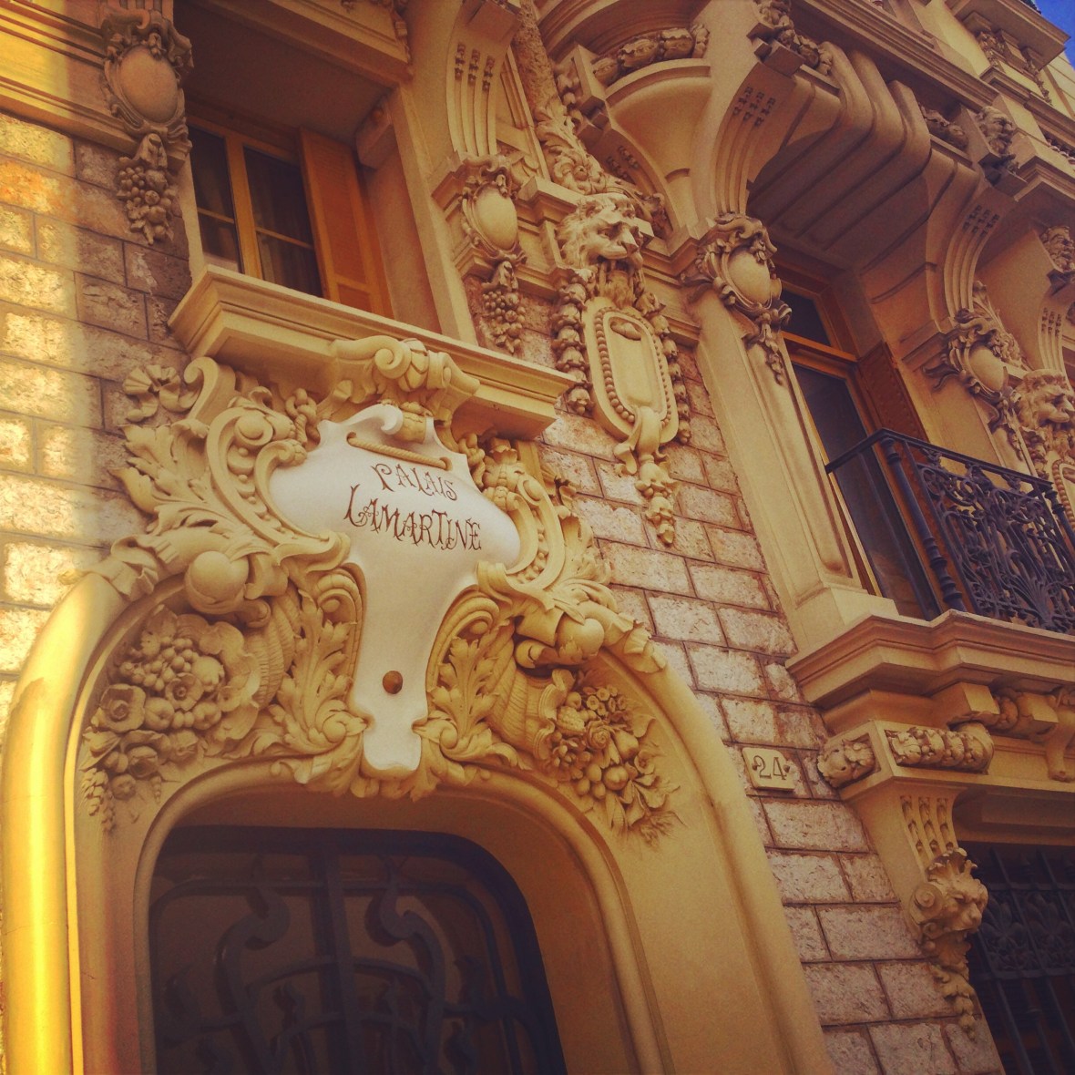 Nice Rue Hancy Façade Immeuble Palais Lamartine