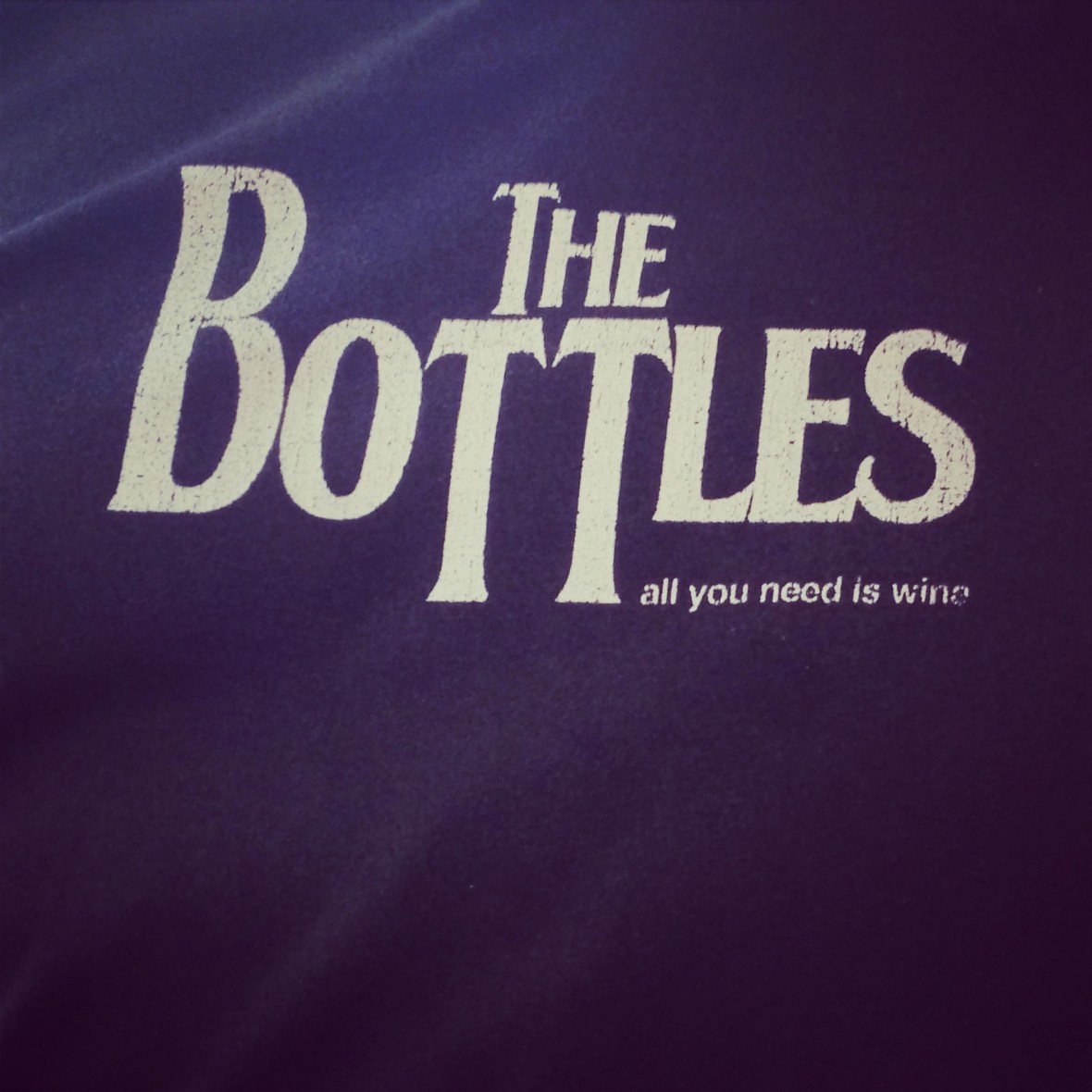 The Bottles All you need is vine - Le tee-shirt du serveur du Vin sur Vin rue Biscarra est bien ancré dans la culture française